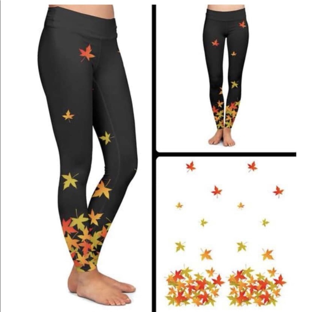 Falling leaves leggings in OS